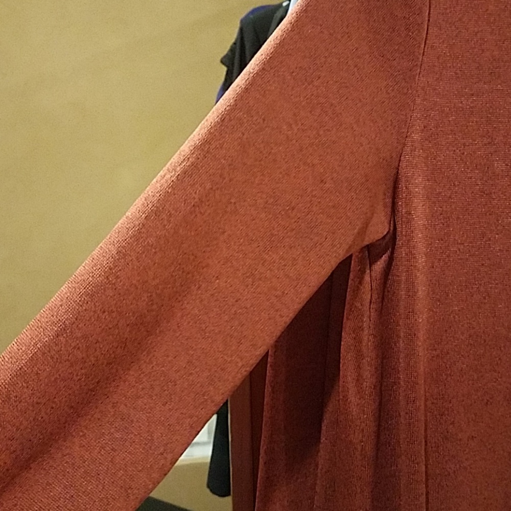 Duster Lightweight Knit Pockets XS/S Marsala - Picture 7 of 7